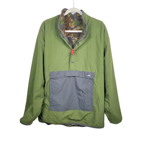 Chubbies Reversible Camouflage Pineapple Fleece Jacket Coat Green Large - Picture 5 of 15